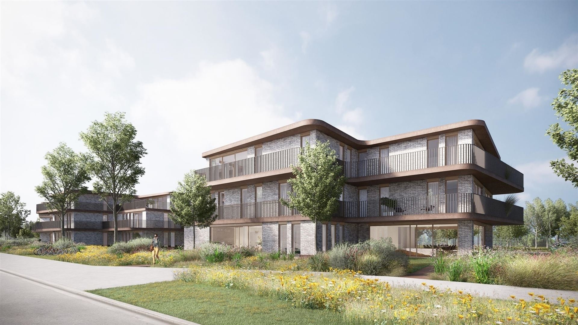 De projectfoto van het gebouw dat gebruikt wordt voor de physioDB kinesisten praktijk.